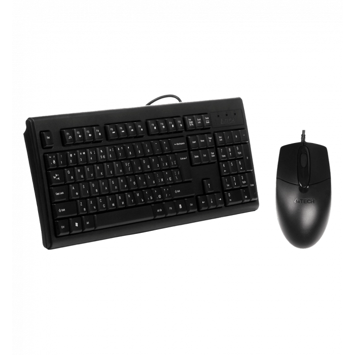 Комплект A4Tech клавіатура+мишка KR-83+OP-720, USB, Чорна