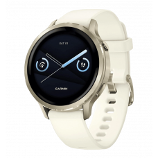Smart watch Garmin Venu 4 41 mm Lunar Gold with Bone Silicone Band (010-03013-00)