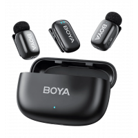 Бездротовий петличний мікрофон BOYA mini-18 TRS for camera Black