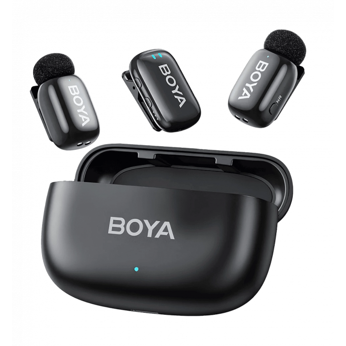 Бездротовий петличний мікрофон BOYA mini-18 TRS for camera Black