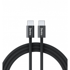 Кабель Benks D47 Type-C/Type-C Black 1m (100W)