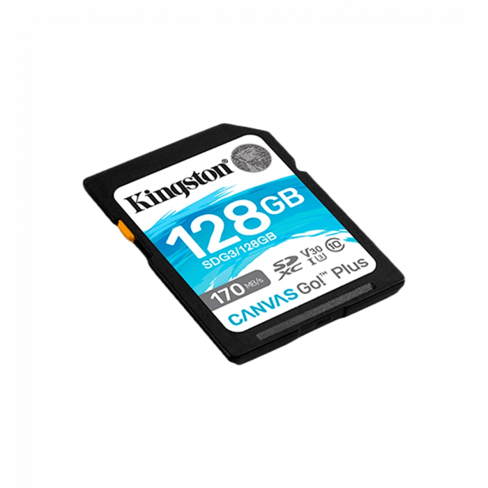Memory card Kingston 128GB SDXC C10 UHS-I Canvas Go! Plus 170R/90W U3 V30 (SDG3/128GB)