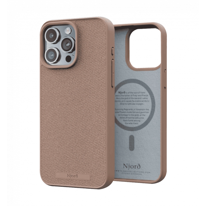 Чохол Njord Fabric MagSafe Case Pink Sand for iPhone 15 Pro Max (NA54FA12)