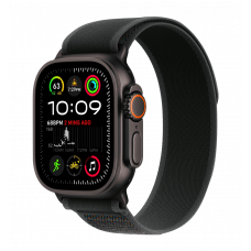 Apple Watch Ultra 2 49mm GPS + LTE Black Titanium Case with Black Trail Loop S/M (MX4U3)