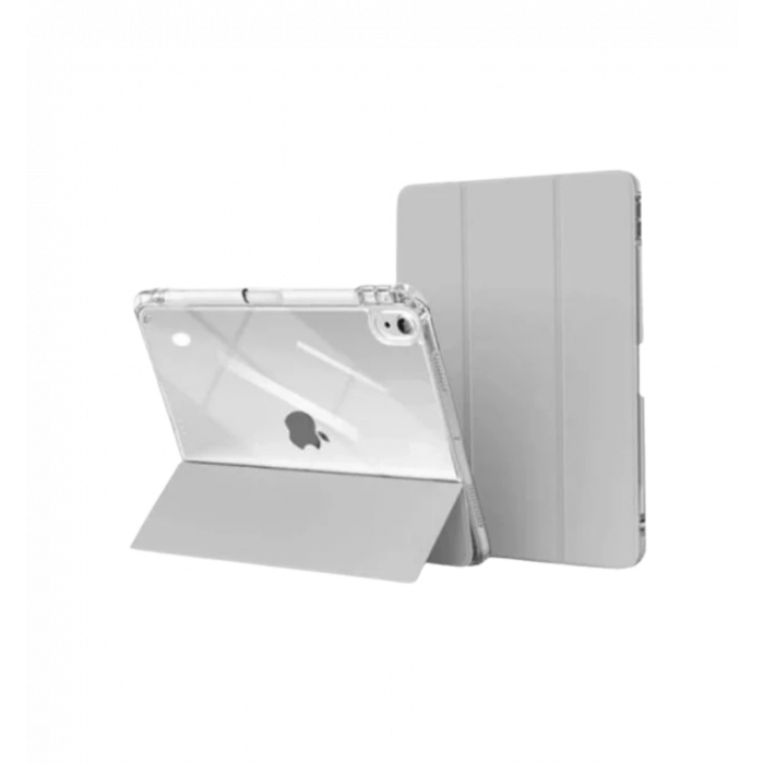 Чохол Comma для iPad Air 13" [2024] Joy PU Case with Pen Holder Series (Grey)