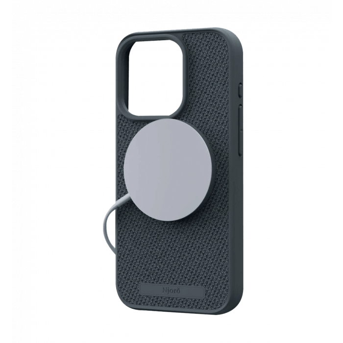 Чохол Njord Fabric MagSafe Case Dark Grey for iPhone 15 Pro (NA53FA09)