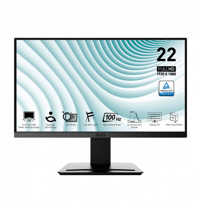 Monitor 22" MSI PRO MP223 VA FullHD 100Hz