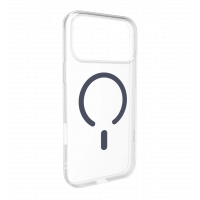 Чохол Puro Cover in TPU+PC "LITE MAG" with Magsafe for iPhone 17 Pro Max, transparent and dark blue PUIPC17P69LITEMDKBL