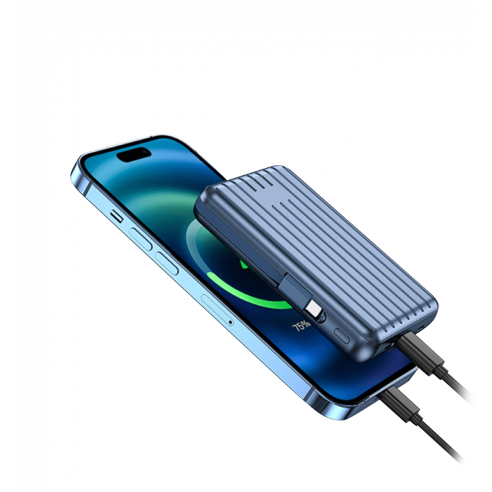 Зовнішній акумулятор Wiwu Trunk Series 5000mAh, 22,5w (PP03) Blue