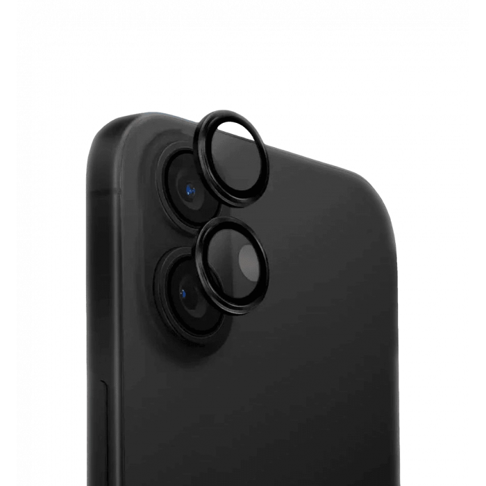 Линза на камеру +NEU Chatel Metal Frame Lens Protector Glass for iPhone 16/16 Plus Black