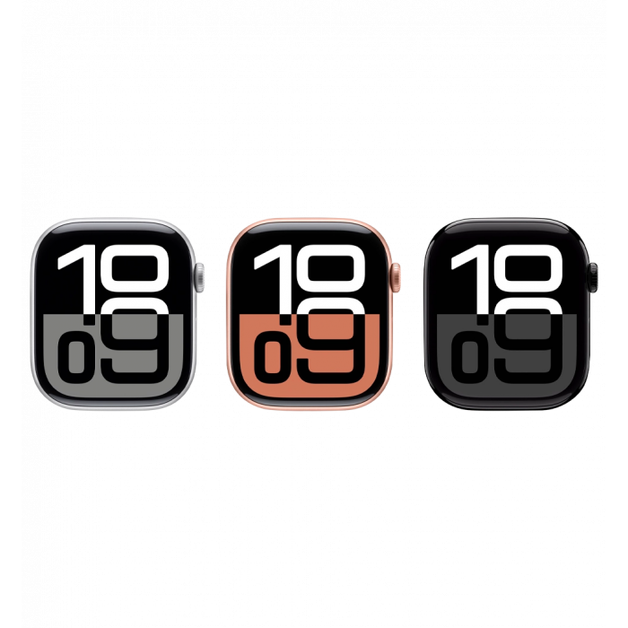 Apple Watch Series 10 46mm Rose Gold Aluminum Case with Light Blush Sport Band - S/M (MWWT3)