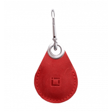 Leather case INCARNE Key Tag for AirTag red