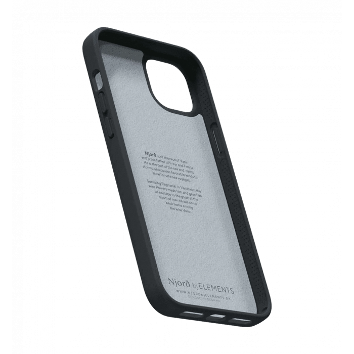 Чохол Njord Suede Comfort+ Case Black for iPhone 14 Plus (NA42CM00)