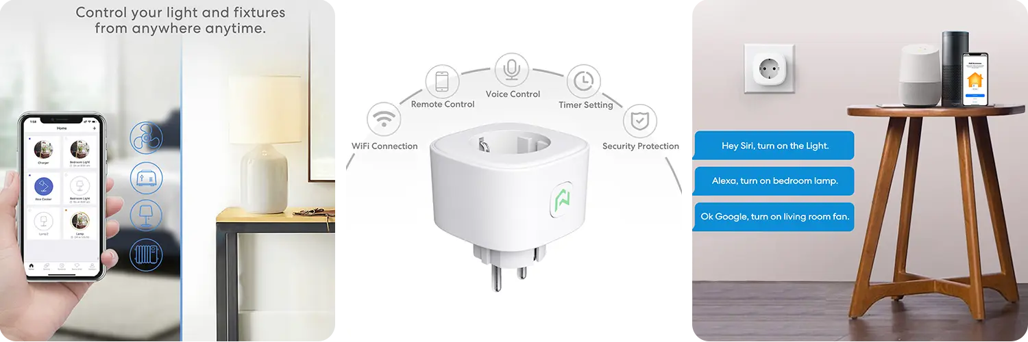 Умная Wi-Fi розетка Meross MSS210HK(EU)